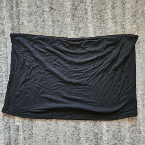 American Eagle Black Soft & Sexy Ribbed Tube Top, Size XXL